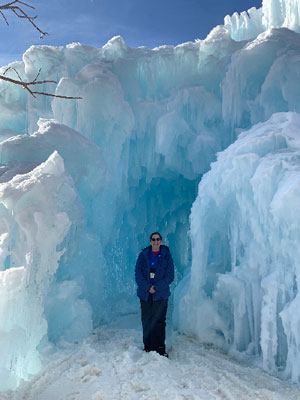 Ice Castle sculptures in Dillon, CO